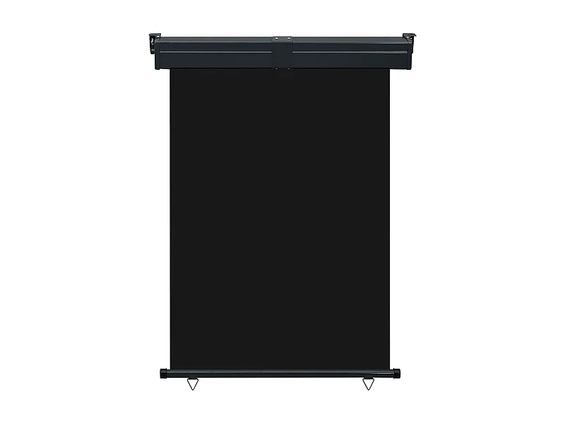 Toldo lateral de balcón negro 125x250 cm