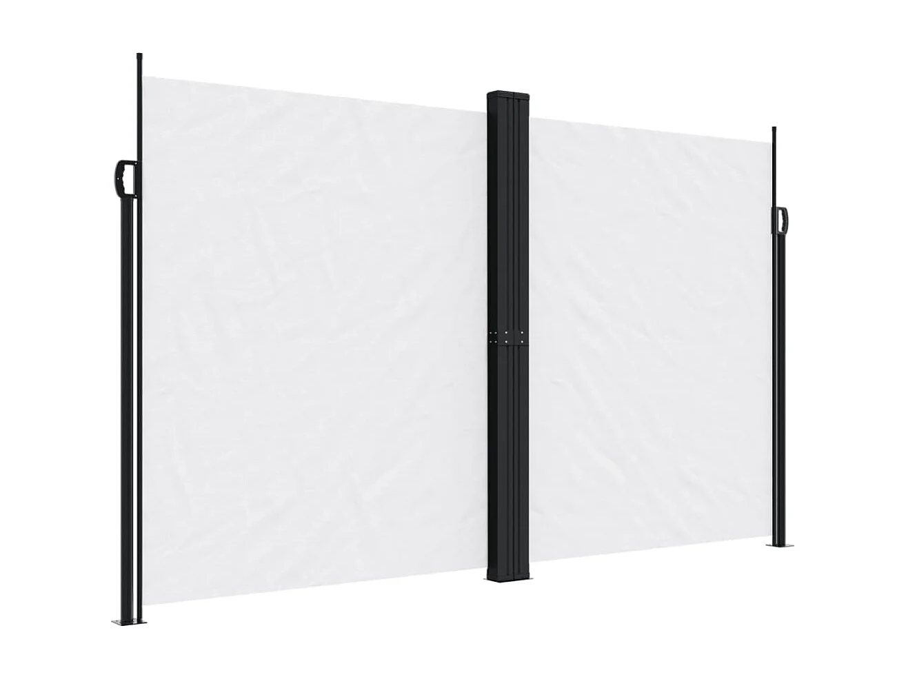 Toldo lateral retráctil blanco 200x1200 cm
