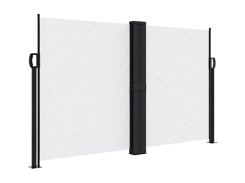 Toldo lateral retráctil blanco 140x1200 cm