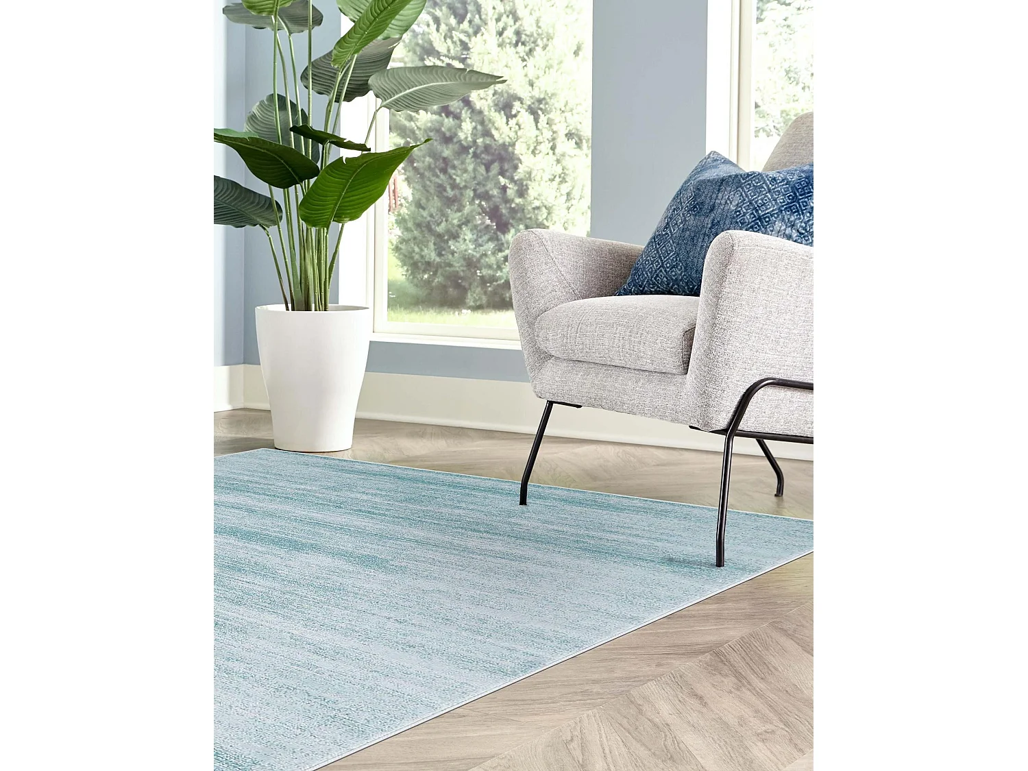 Teppich 125x185 Türkis Bellevue