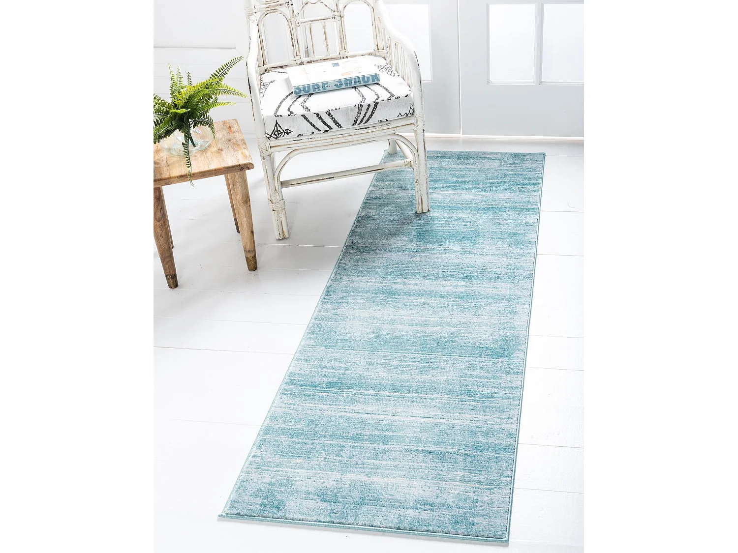 Teppich 80x245 Türkis Bellevue