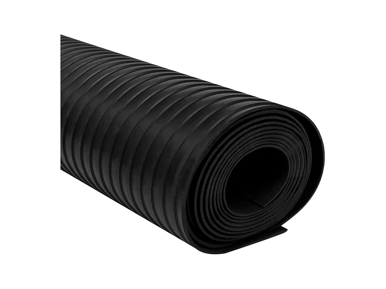 Tapis en caoutchouc antidérapant 1,5x4 m 3 mm Nervure large