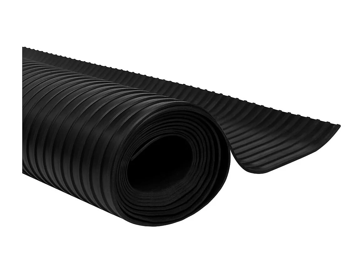 Tapis en caoutchouc antidérapant 1,5x4 m 3 mm Nervure large