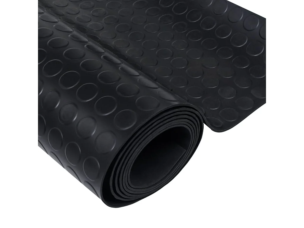 Tapis en caoutchouc antidérapant avec points 5 x 1 m