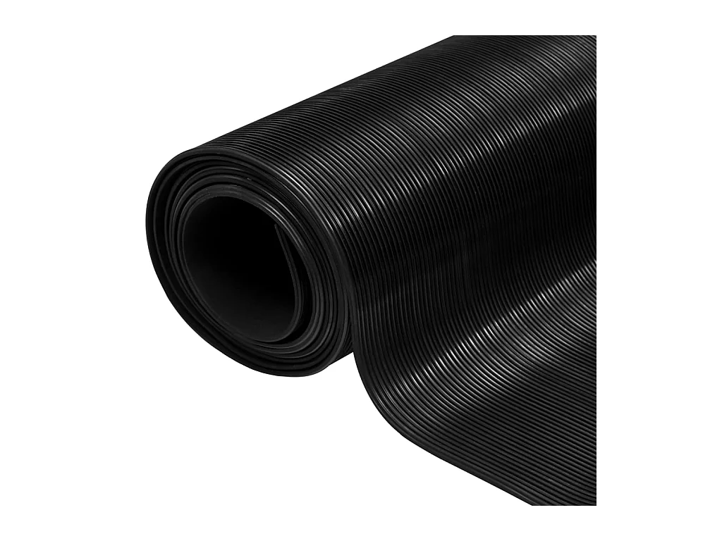 Tapis en caoutchouc antidérapant 5 x 1m Modèle à nervures fines