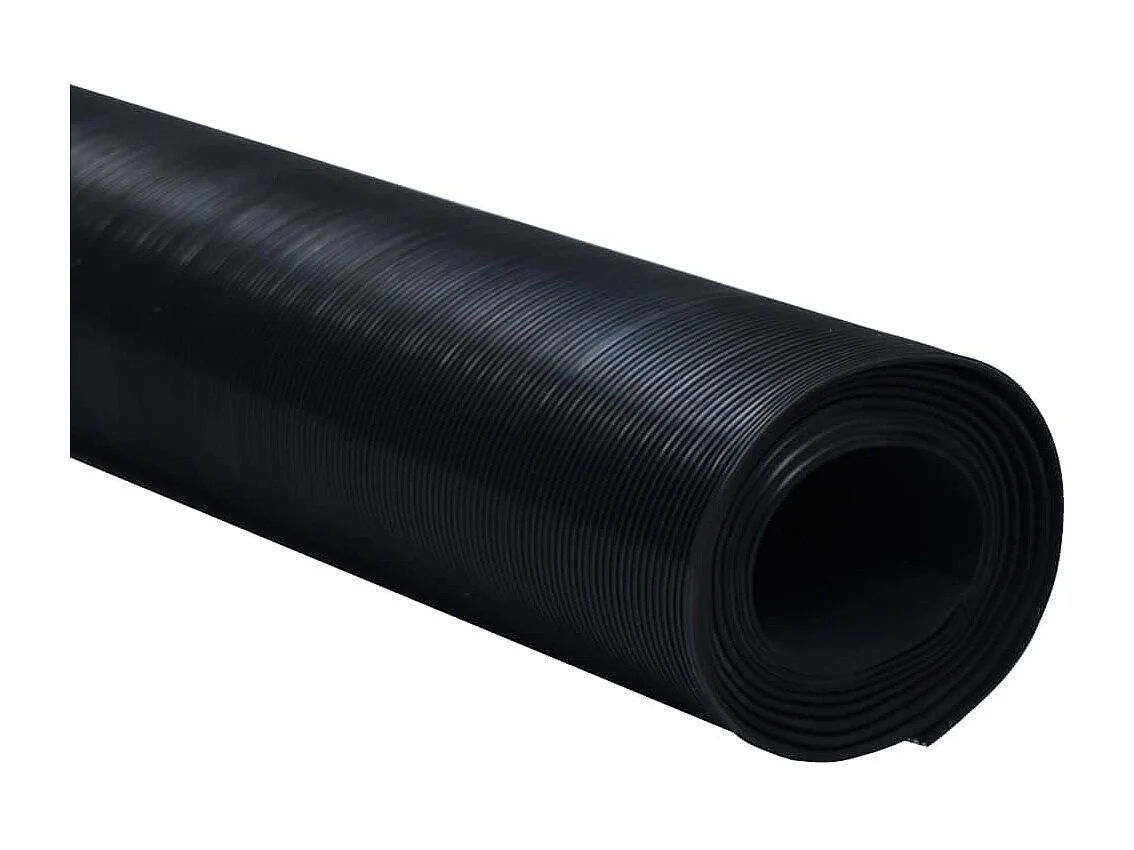 Tapis en caoutchouc antidérapant 5 x 1m Modèle à nervures fines