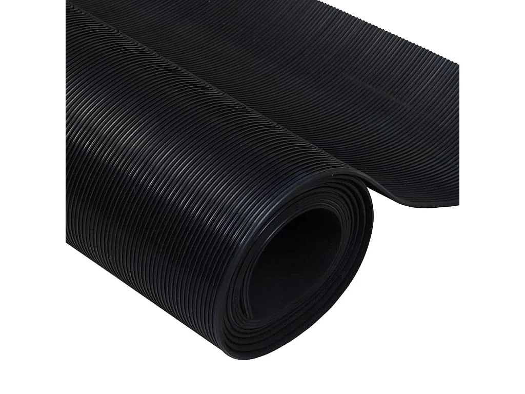 Tapis en caoutchouc antidérapant 5 x 1m Modèle à nervures fines