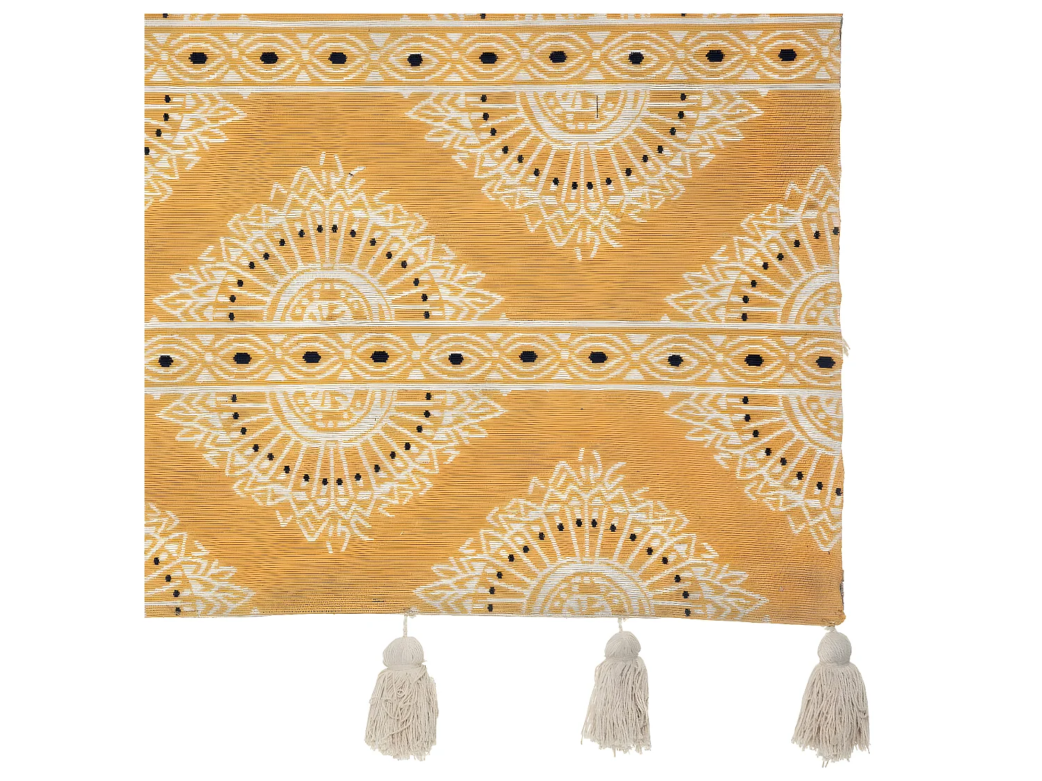 Tapis décoratif Jacquard Ocre 120 x 170 cm