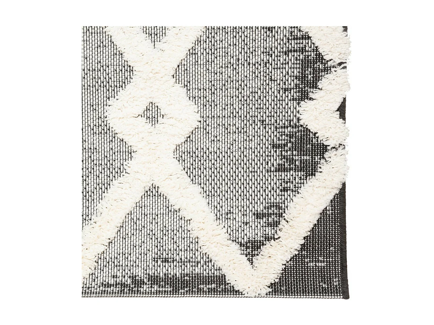 Tapis décoratif Gris effet usé motif en relief 160 × 230 cm