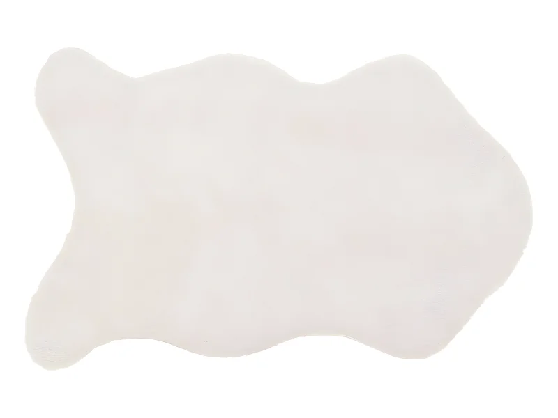 Tapis en Fourrure Ivoire Extra Doux 60 x 90 cm
