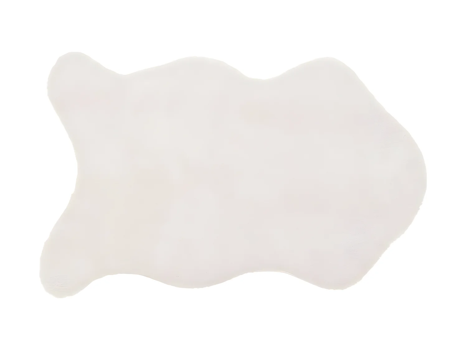 Tapis en Fourrure Ivoire Extra Doux 60 x 90 cm