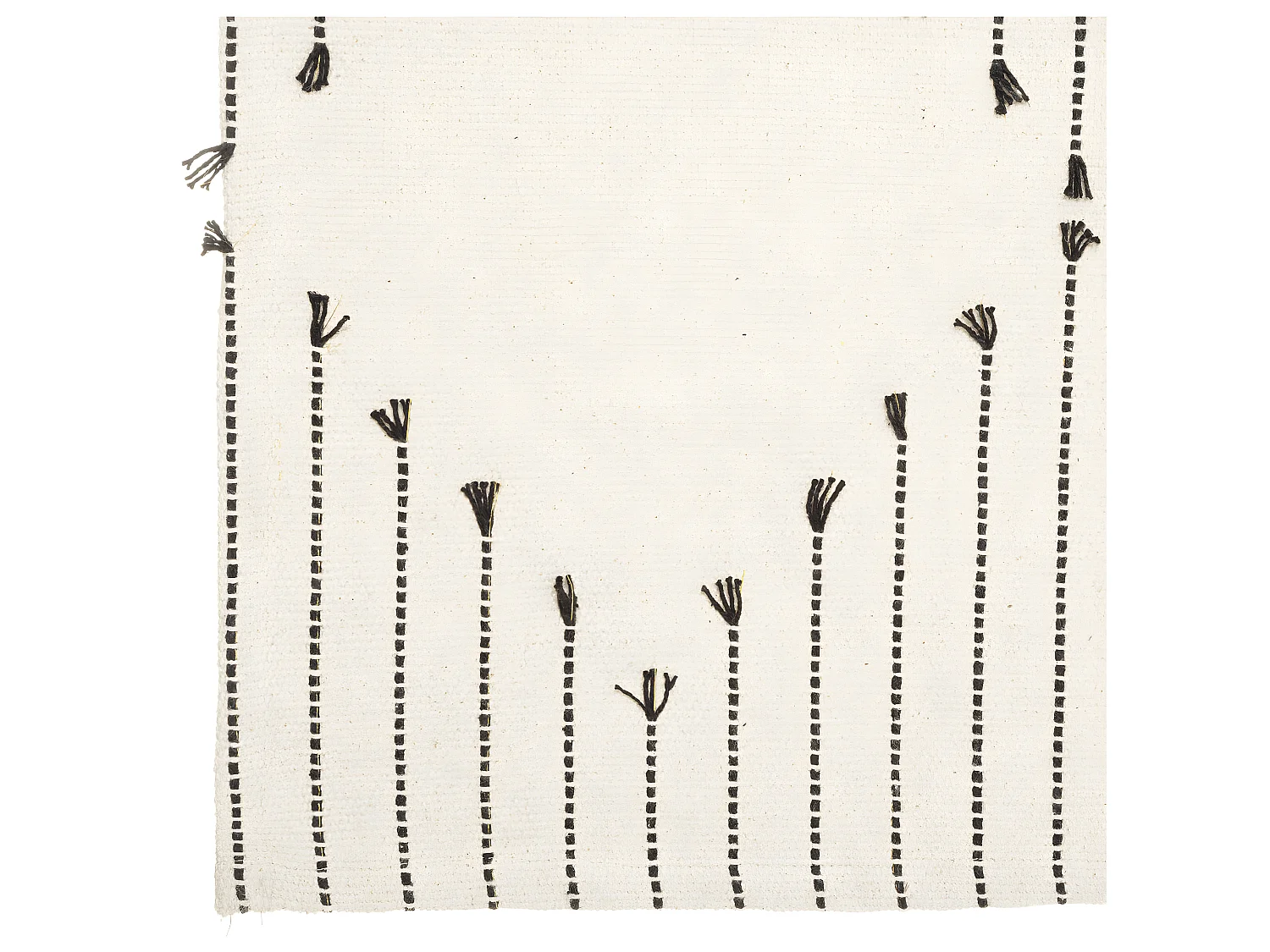 Tapis décoratif en Coton avec relief 120 x 170 cm