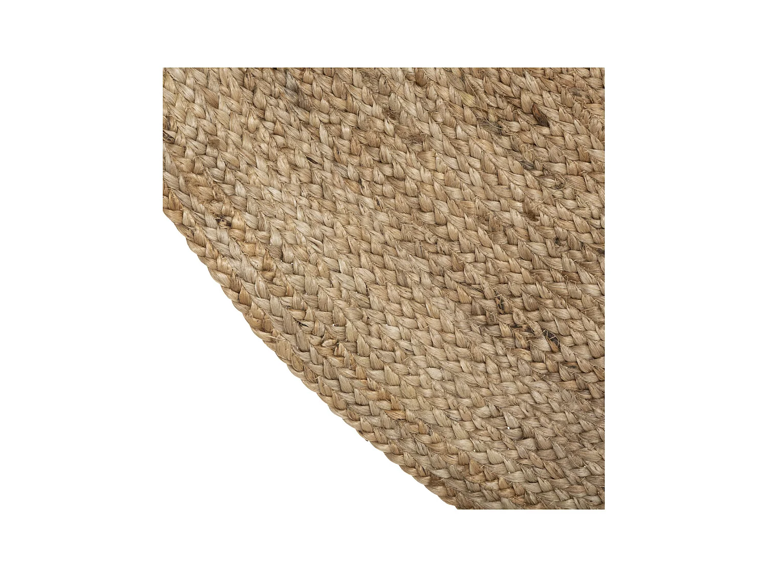 Tapis rond  décoratif en Jute D 120 cm