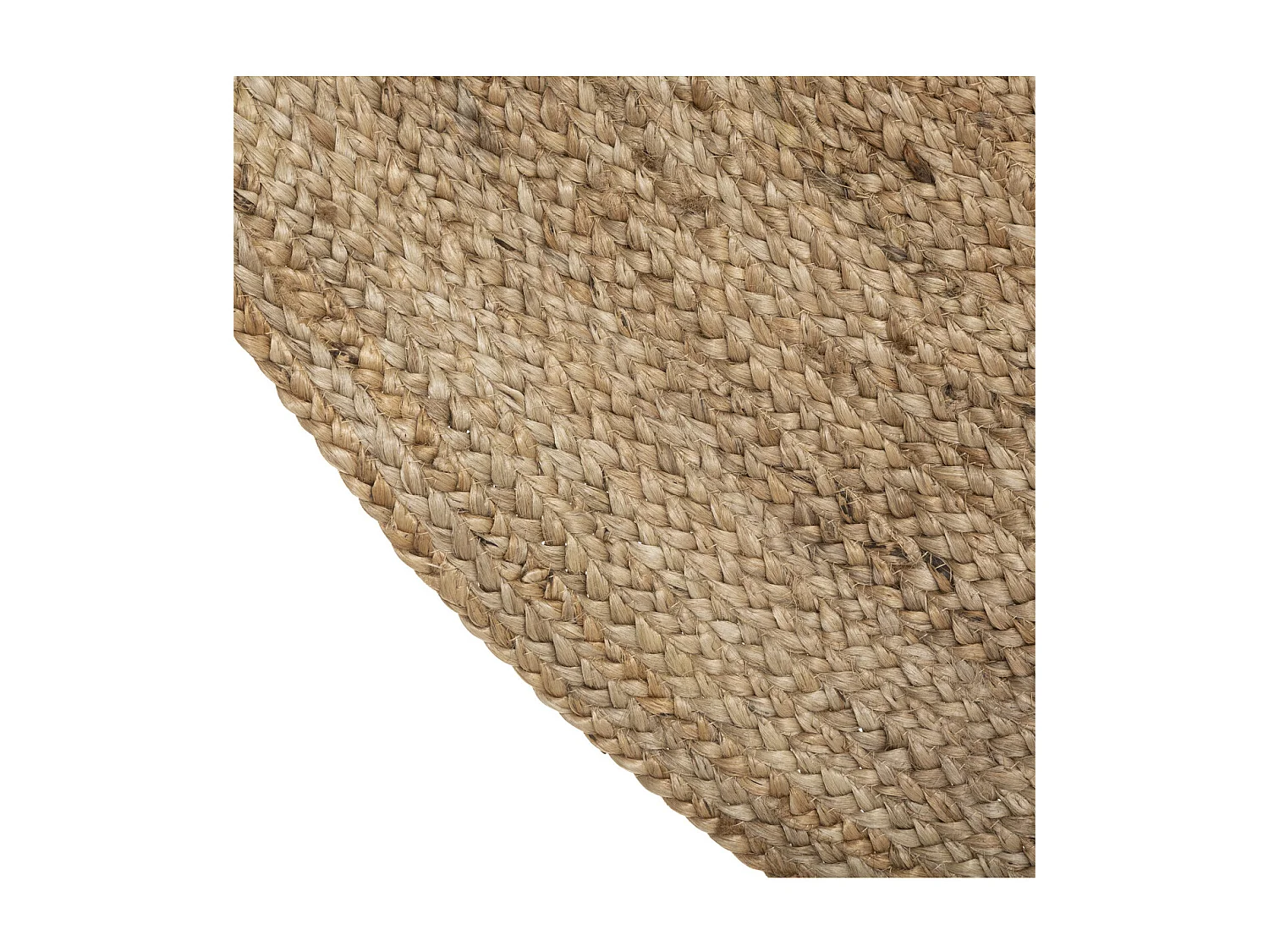 Tapis rond  décoratif en Jute D 120 cm