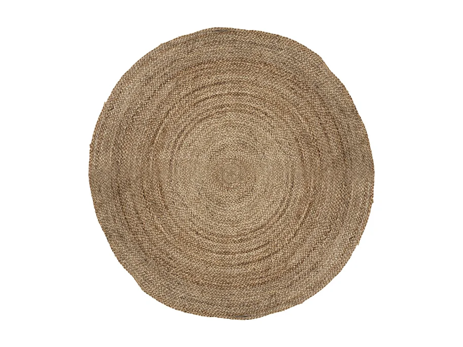 Tapis rond  décoratif en Jute D 120 cm