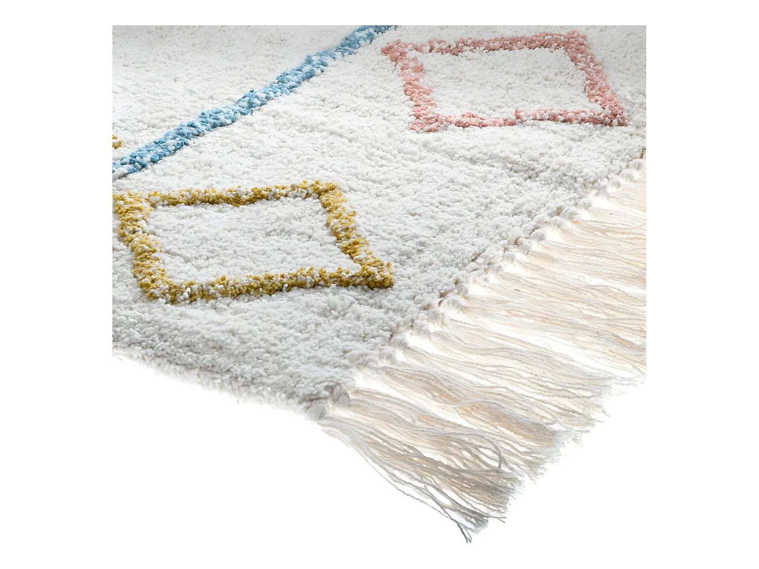 Tapis décoratif en Coton Multicolore Tufté 120 x 170 cm