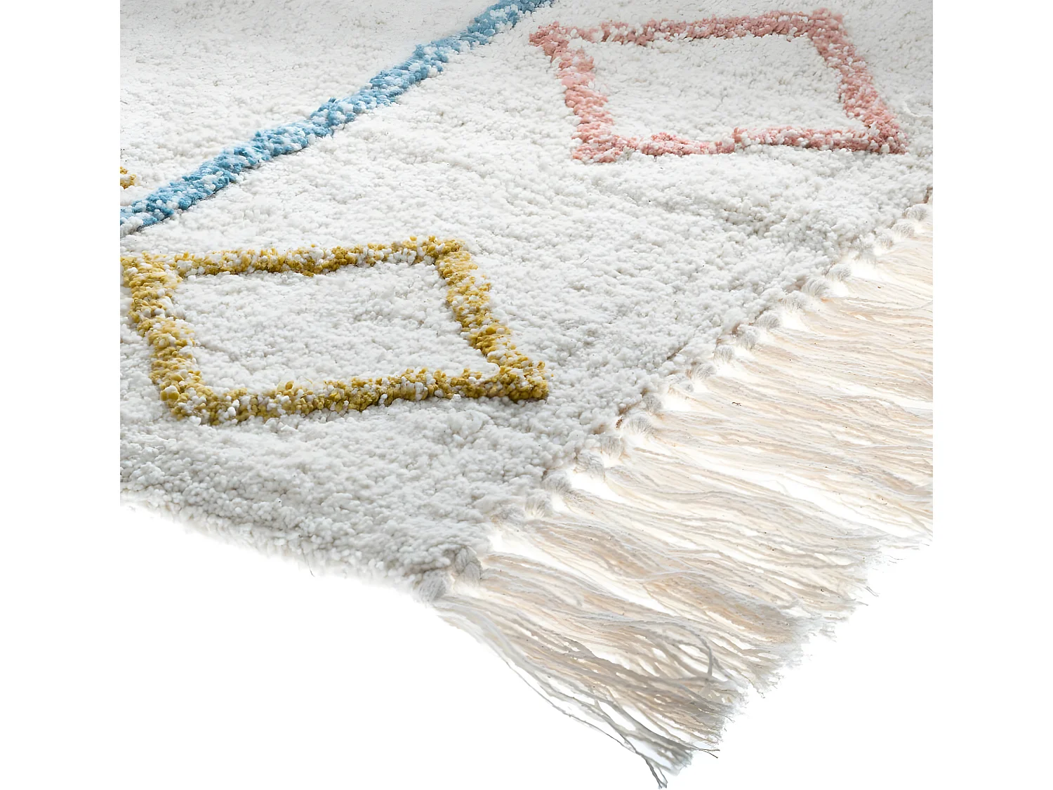 Tapis décoratif en Coton Multicolore Tufté 120 x 170 cm