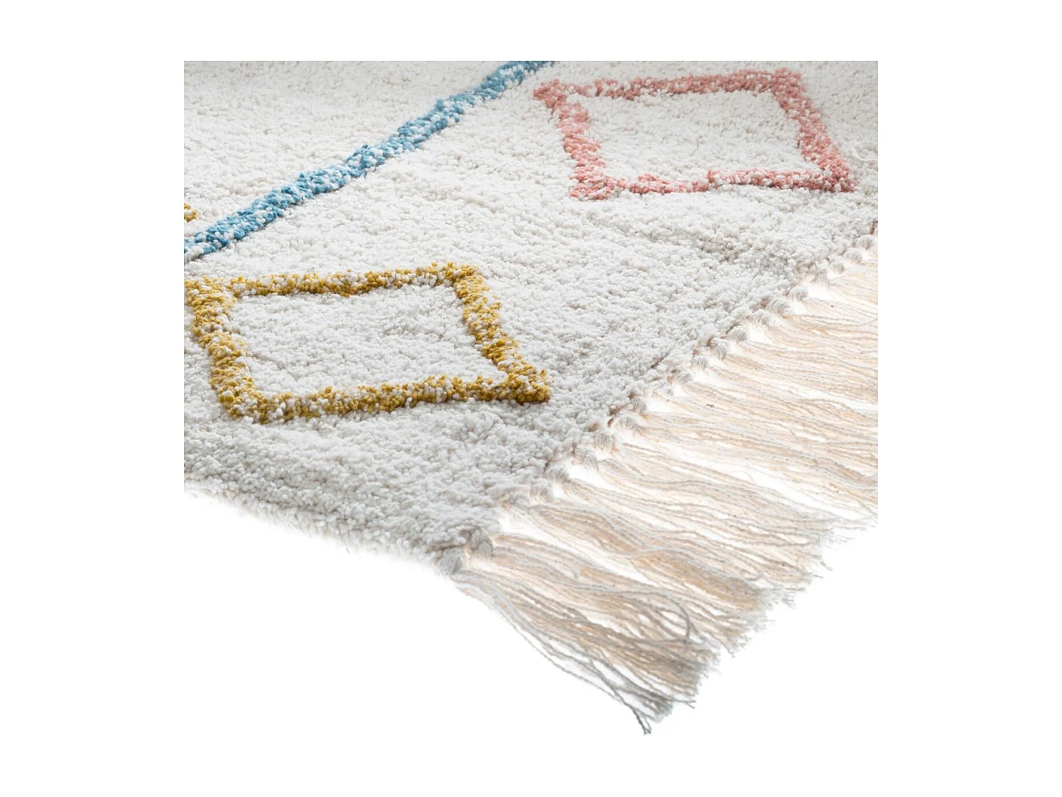 Tapis décoratif en Coton Multicolore Tufté 120 x 170 cm