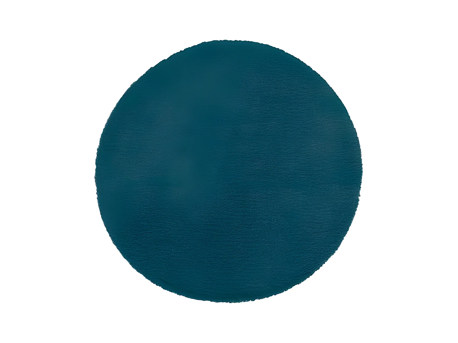 Tapis en Fourrure Bleu Canard Extra Doux D 80 cm