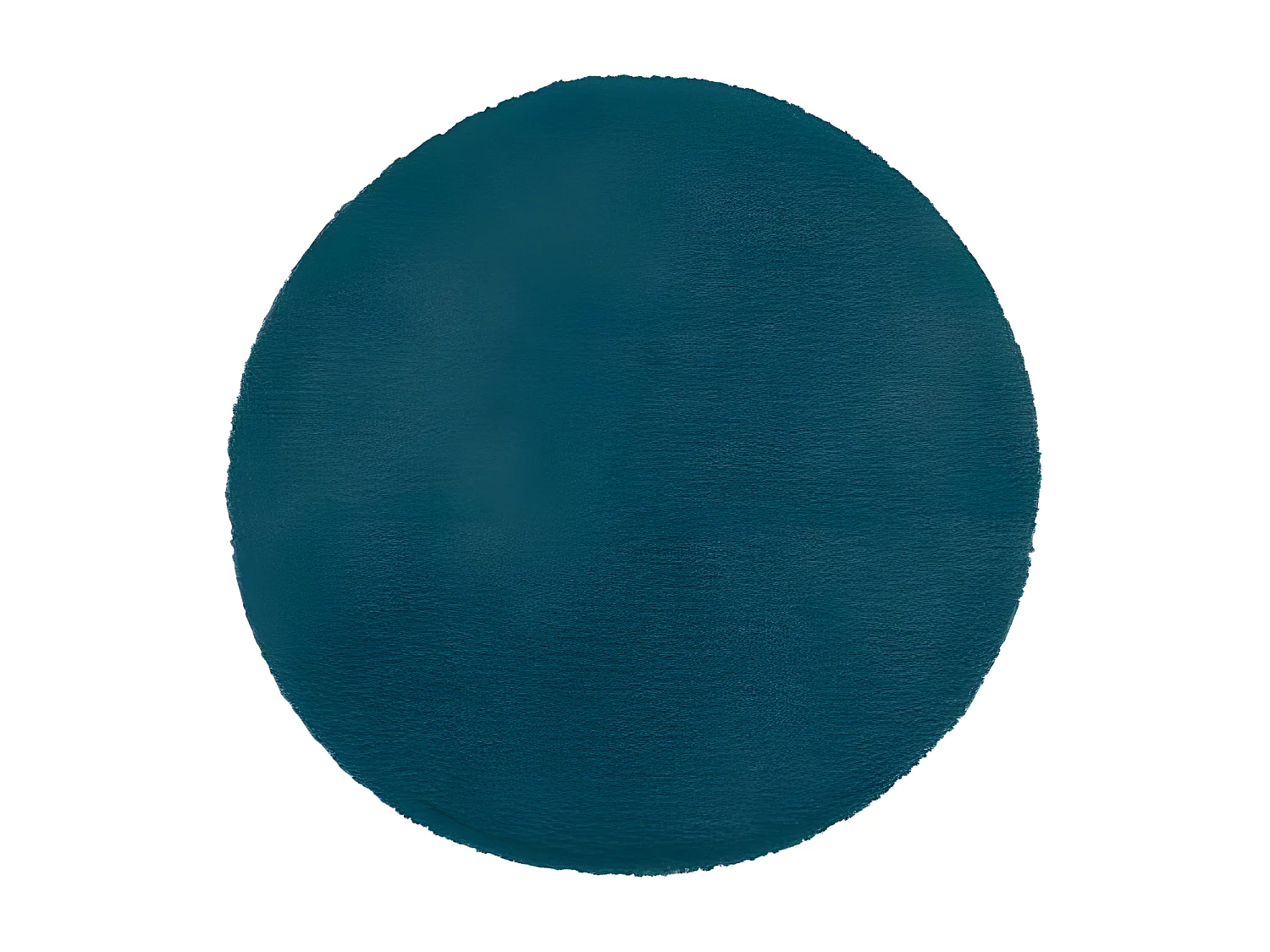 Tapis en Fourrure Bleu Canard Extra Doux D 80 cm