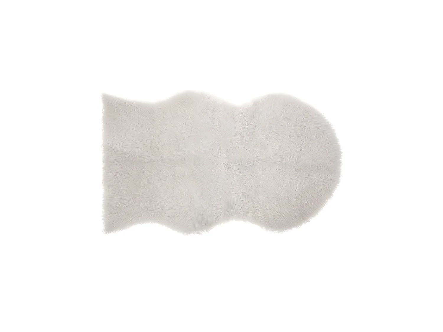 Tapis décoratif Fourrure Ivoire 90 x 150 cm