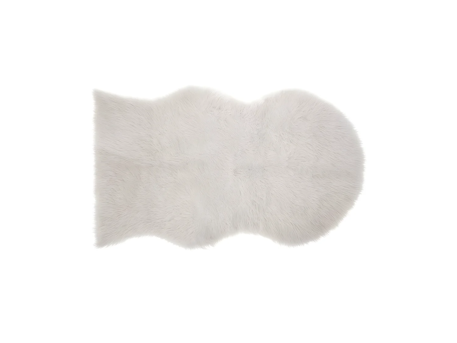 Tapis décoratif Fourrure Ivoire 90 x 150 cm