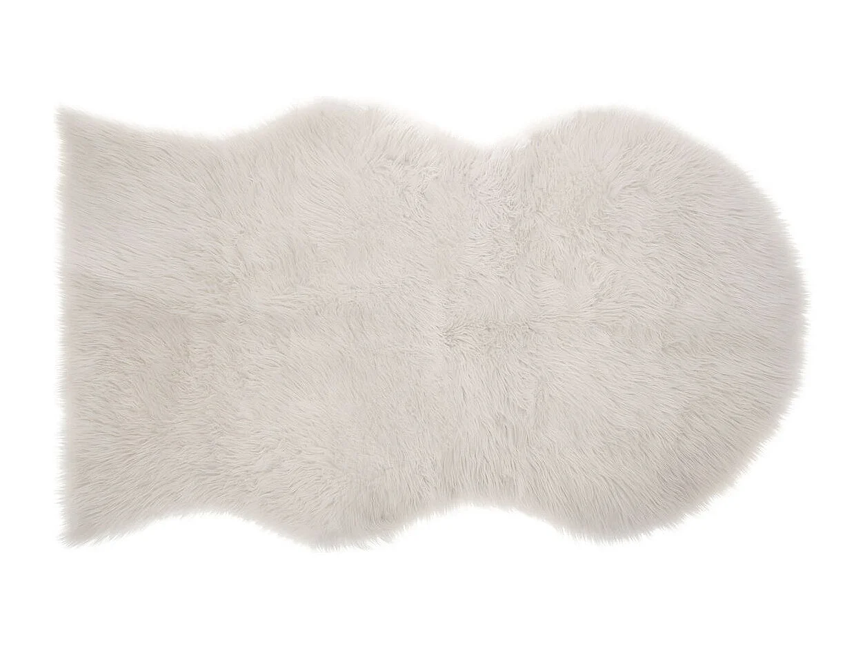 Tapis décoratif Fourrure Ivoire 90 x 150 cm