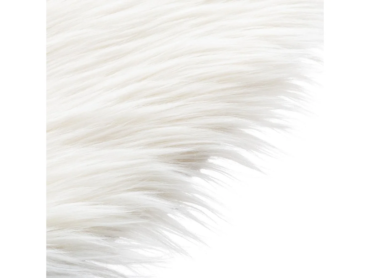 Tapis décoratif Fourrure Ivoire 90 x 150 cm