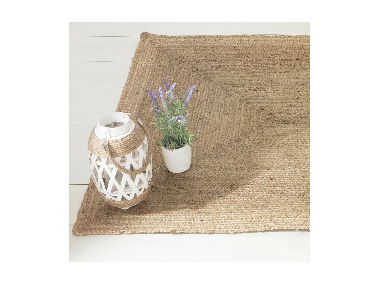 Tapis décoratif en Jute 120 x 170 cm