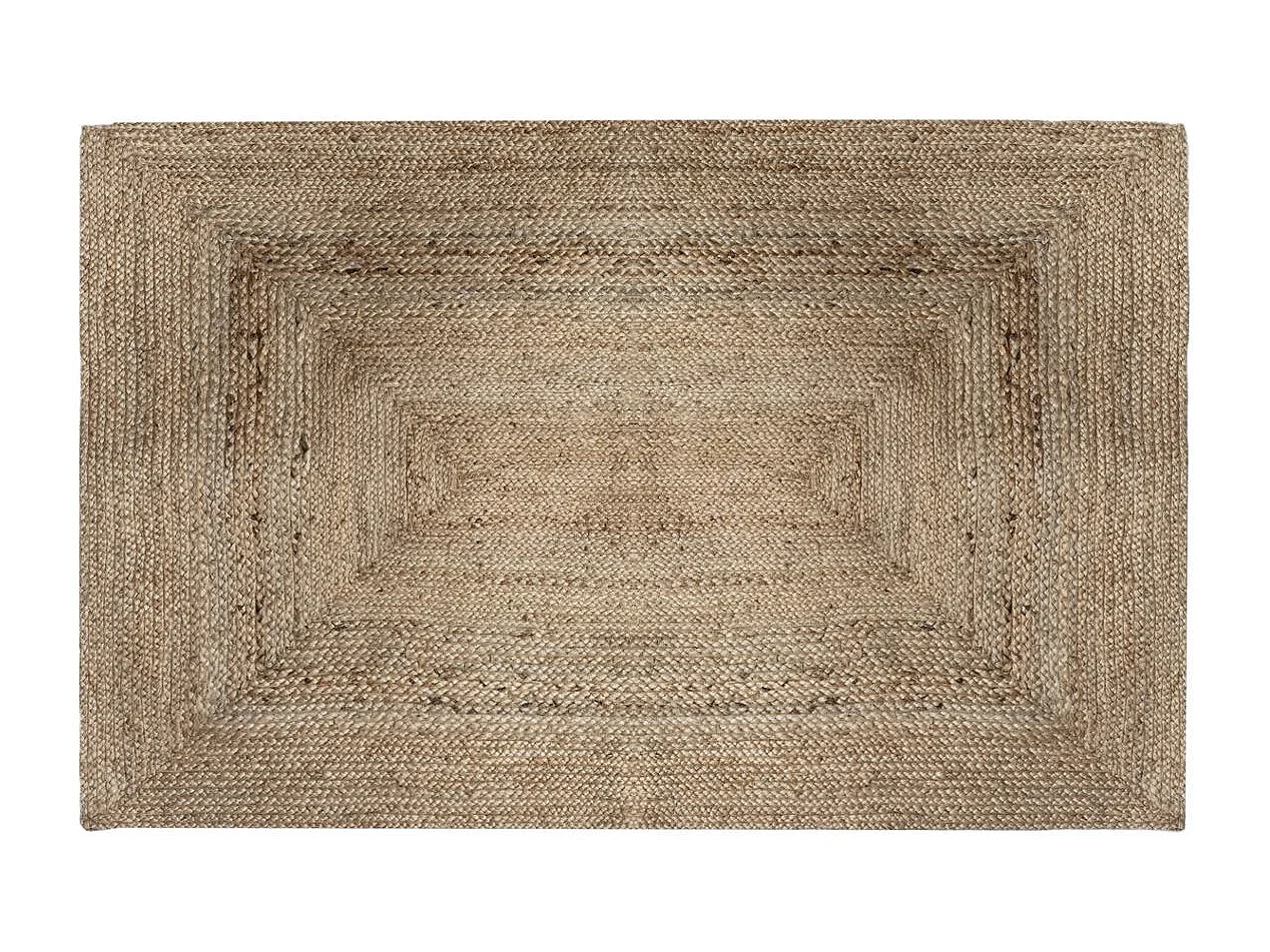 Rechteckiger Juteteppich