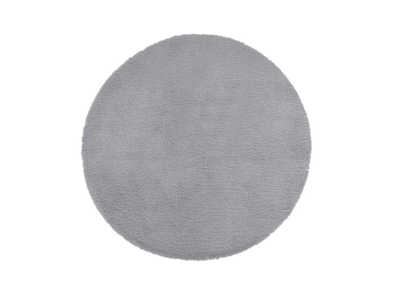 Tapis en Fourrure Grise Extra Doux D 80 cm