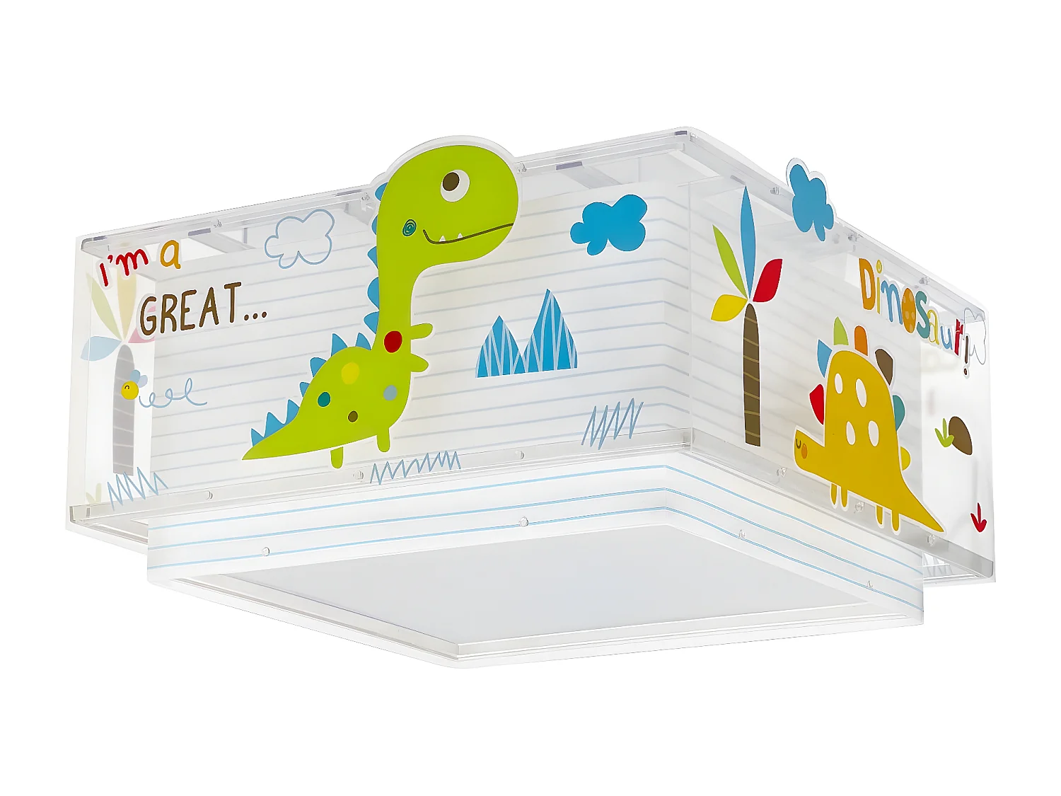 Plafoniera per bambini Dinos dinosauri | DALBER