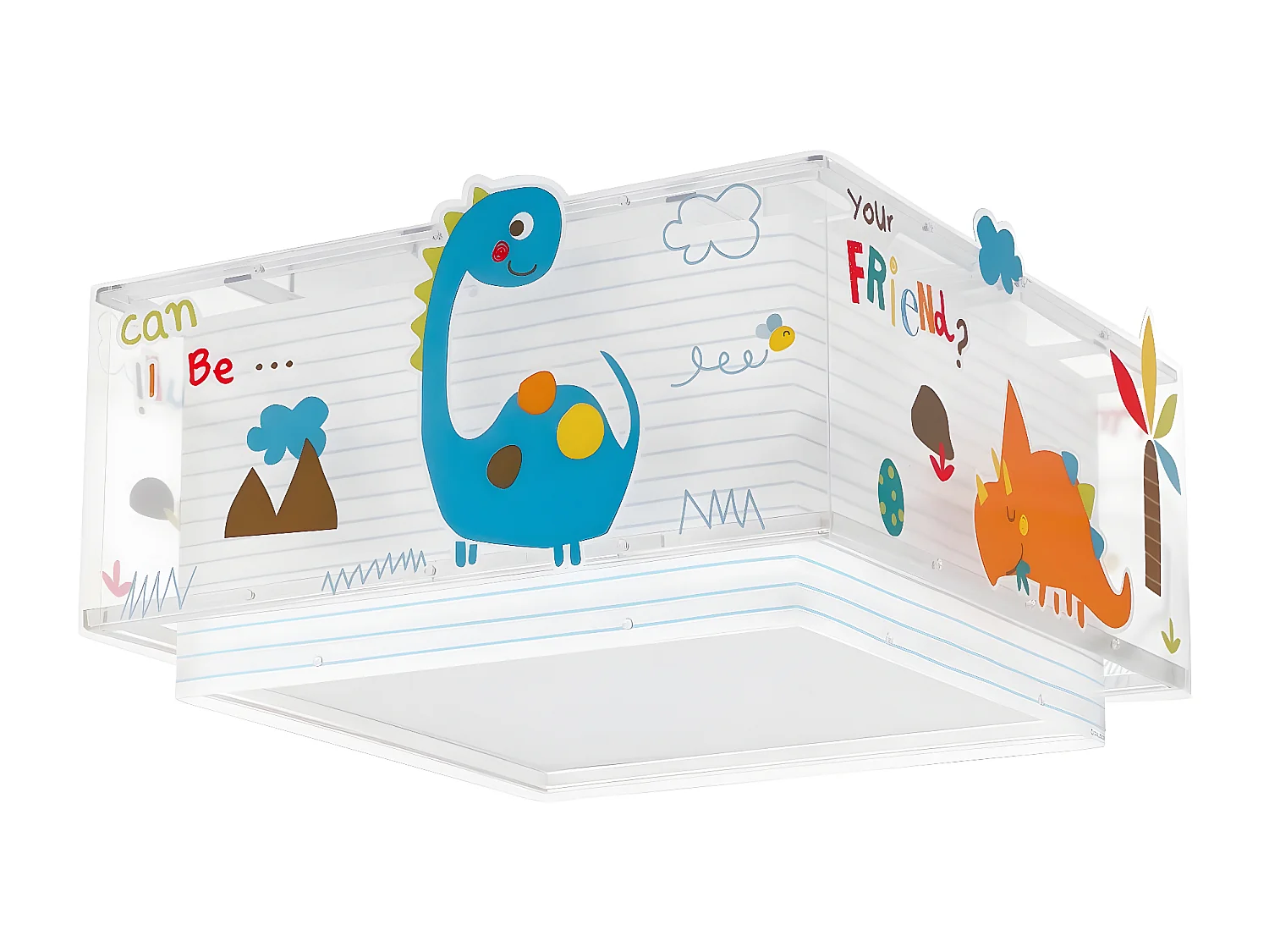 Plafoniera per bambini Dinos dinosauri | DALBER