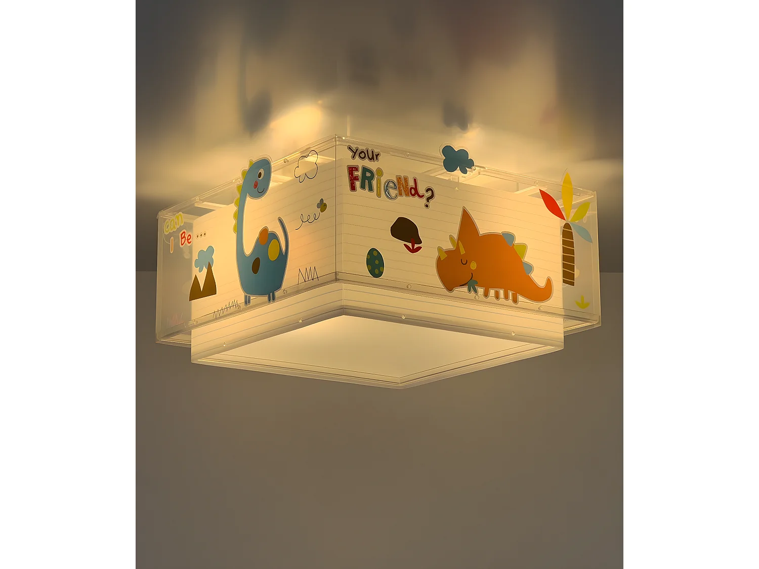 Plafoniera per bambini Dinos dinosauri | DALBER