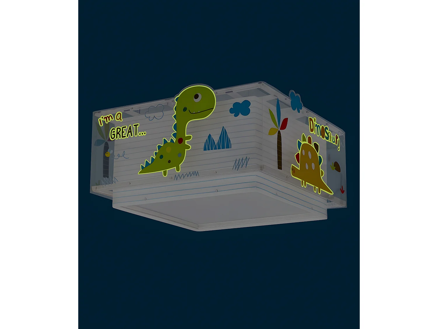 Plafoniera per bambini Dinos dinosauri | DALBER