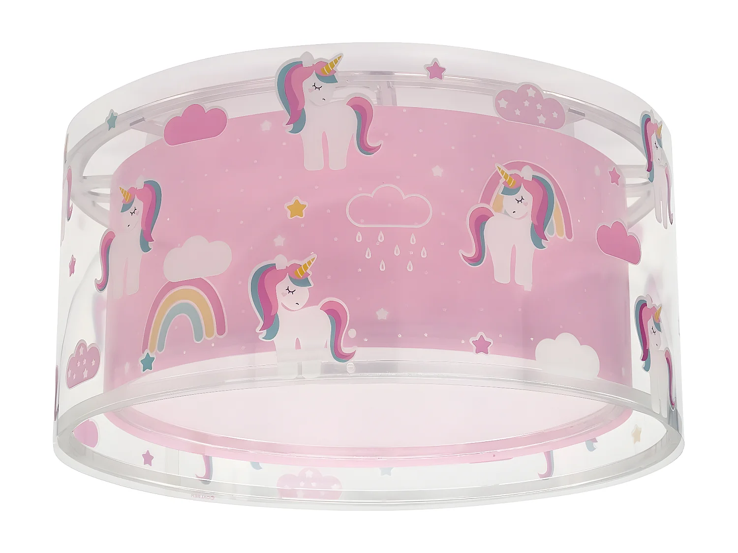 Plafón de techo infantil Unicorns unicornios rosa | DALBER