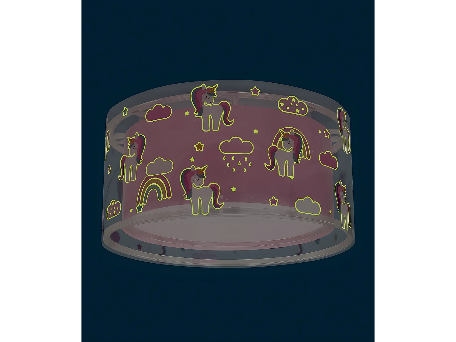 Plafón de techo infantil Unicorns unicornios rosa | DALBER