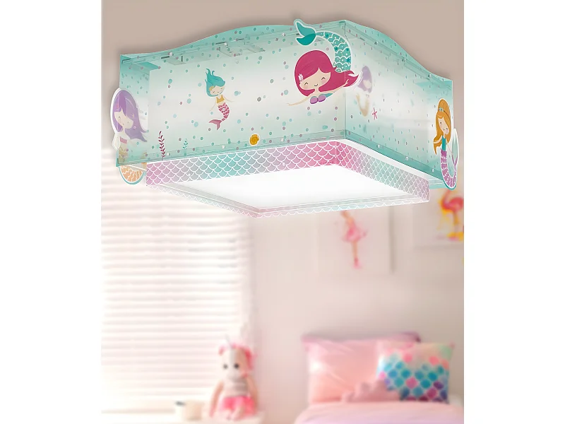 Plafoniera per bambini Mermaids Sirene | DALBER