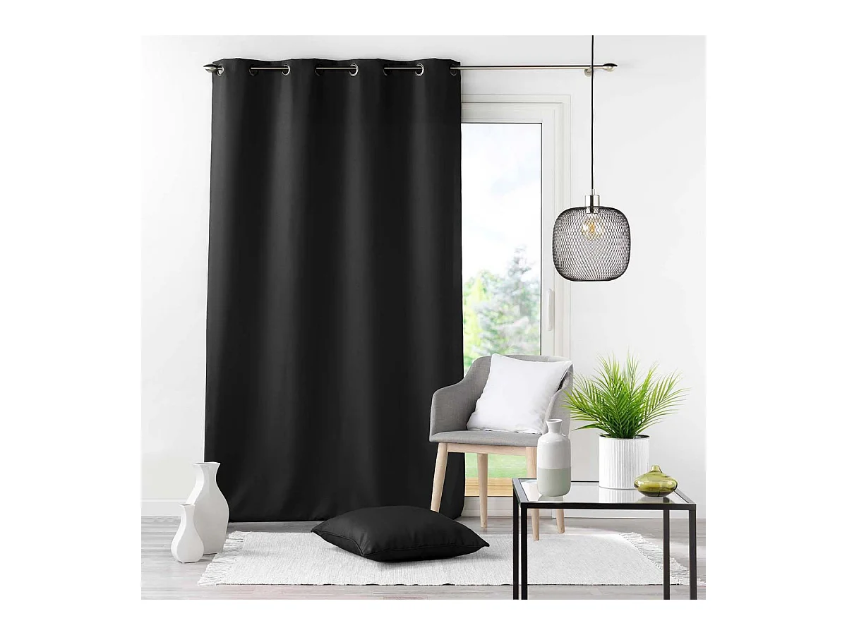 Coussin Déco "Essentiel" 40x40cm Noir