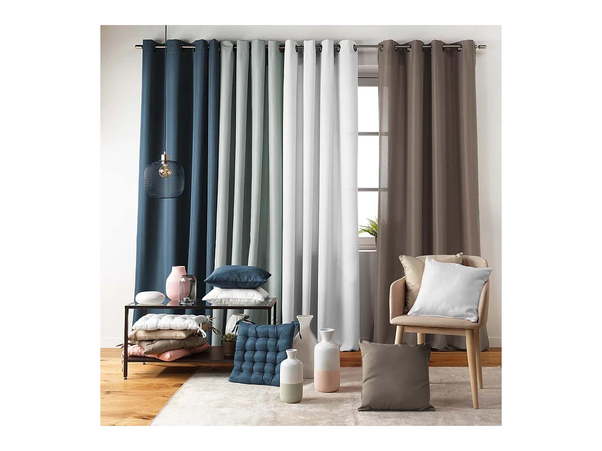 Coussin Déco "Essentiel" 40x40cm Gris