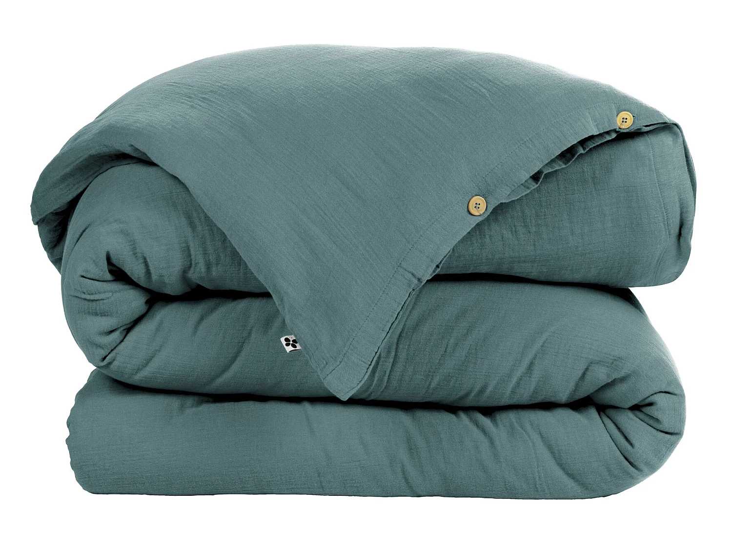 Housse de couette Double Gaze Coton 200 x 200 cm Gaia Canard