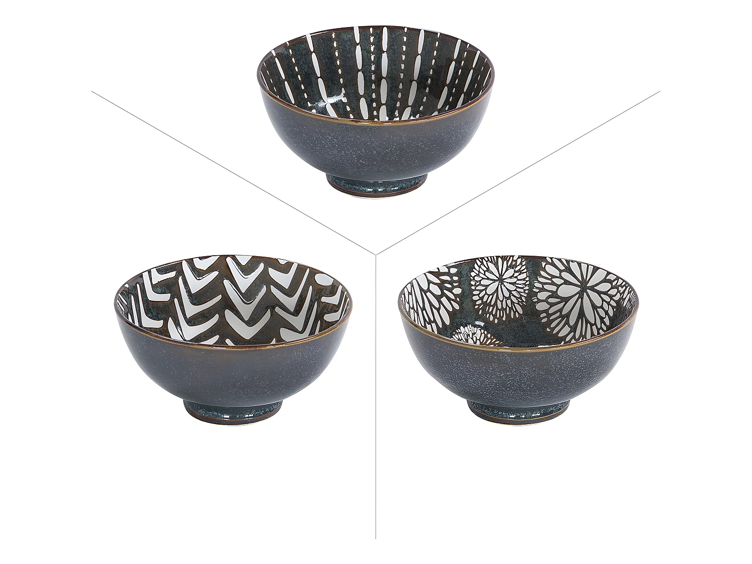 Coupelle penjab brun 11,5 cm (lot de 6)