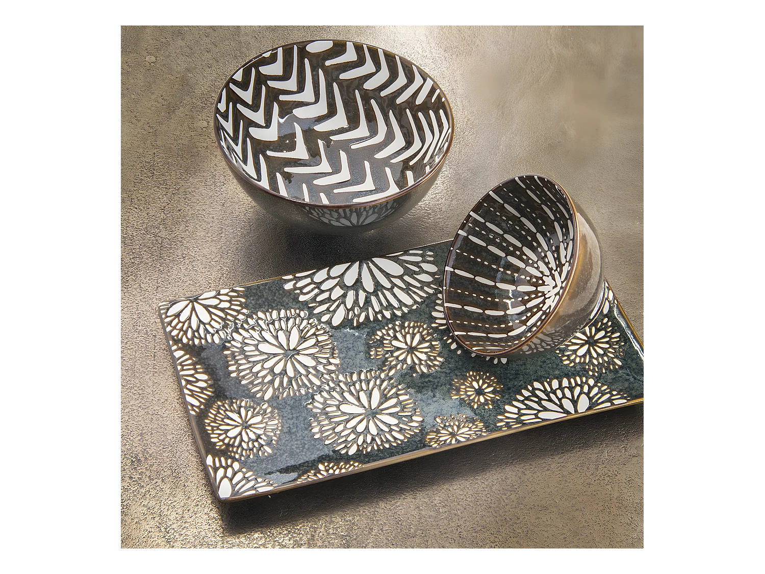 Coupelle penjab brun 11,5 cm (lot de 6)