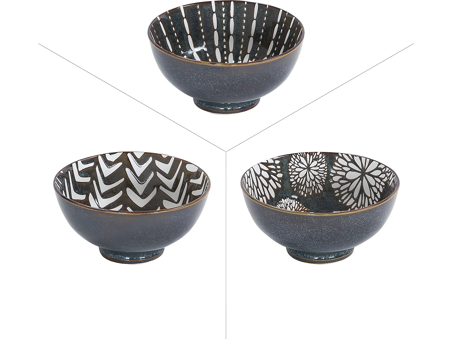 Coupelle penjab brun 11,5 cm (lot de 6)