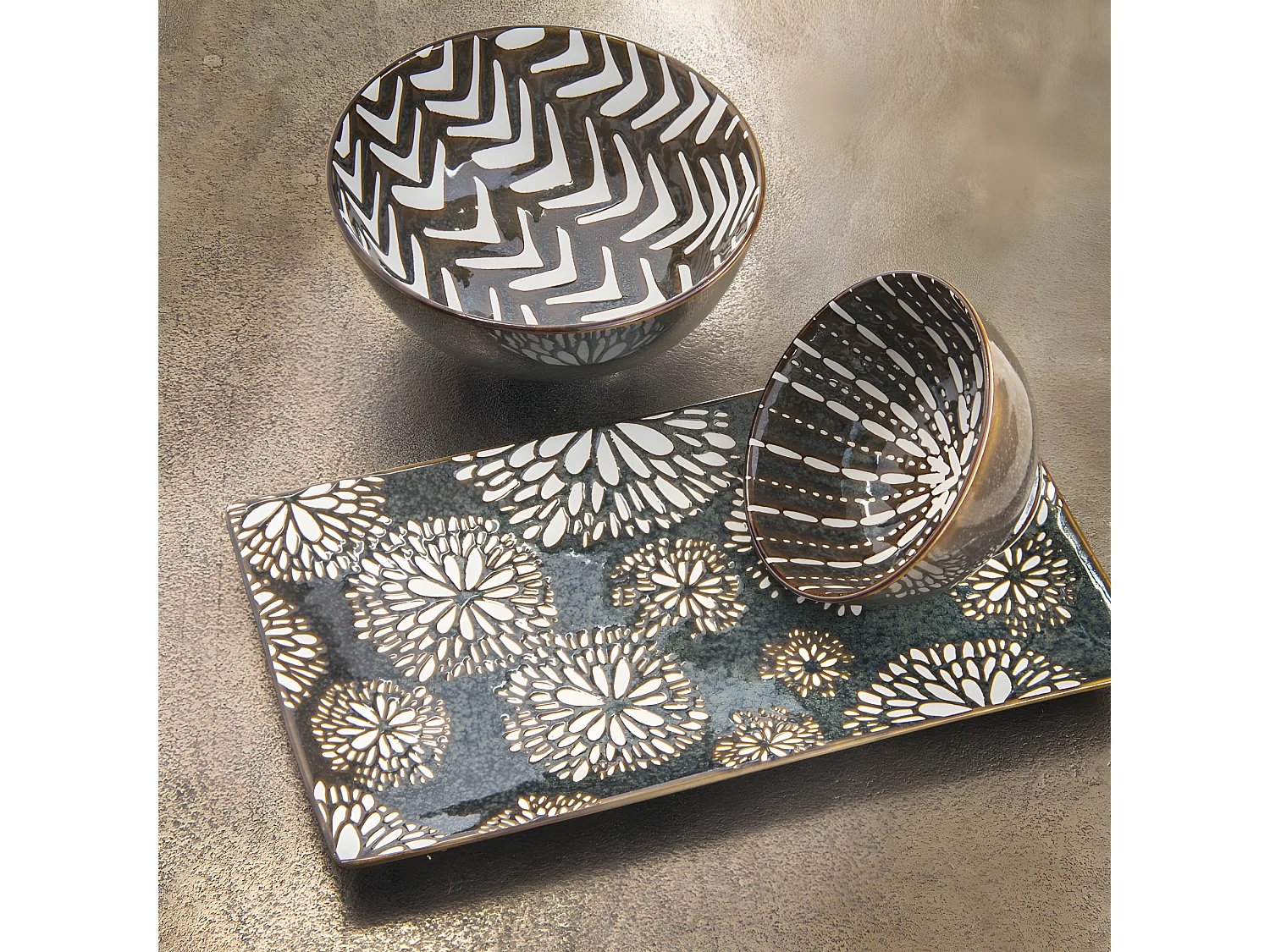 Coupelle penjab brun 11,5 cm (lot de 6)