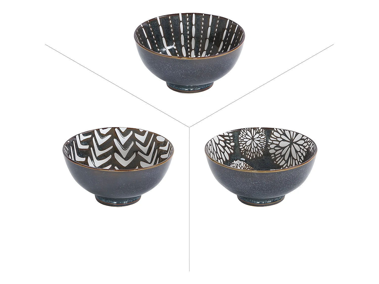 Coupelle penjab brun 9,5 cm (lot de 6)