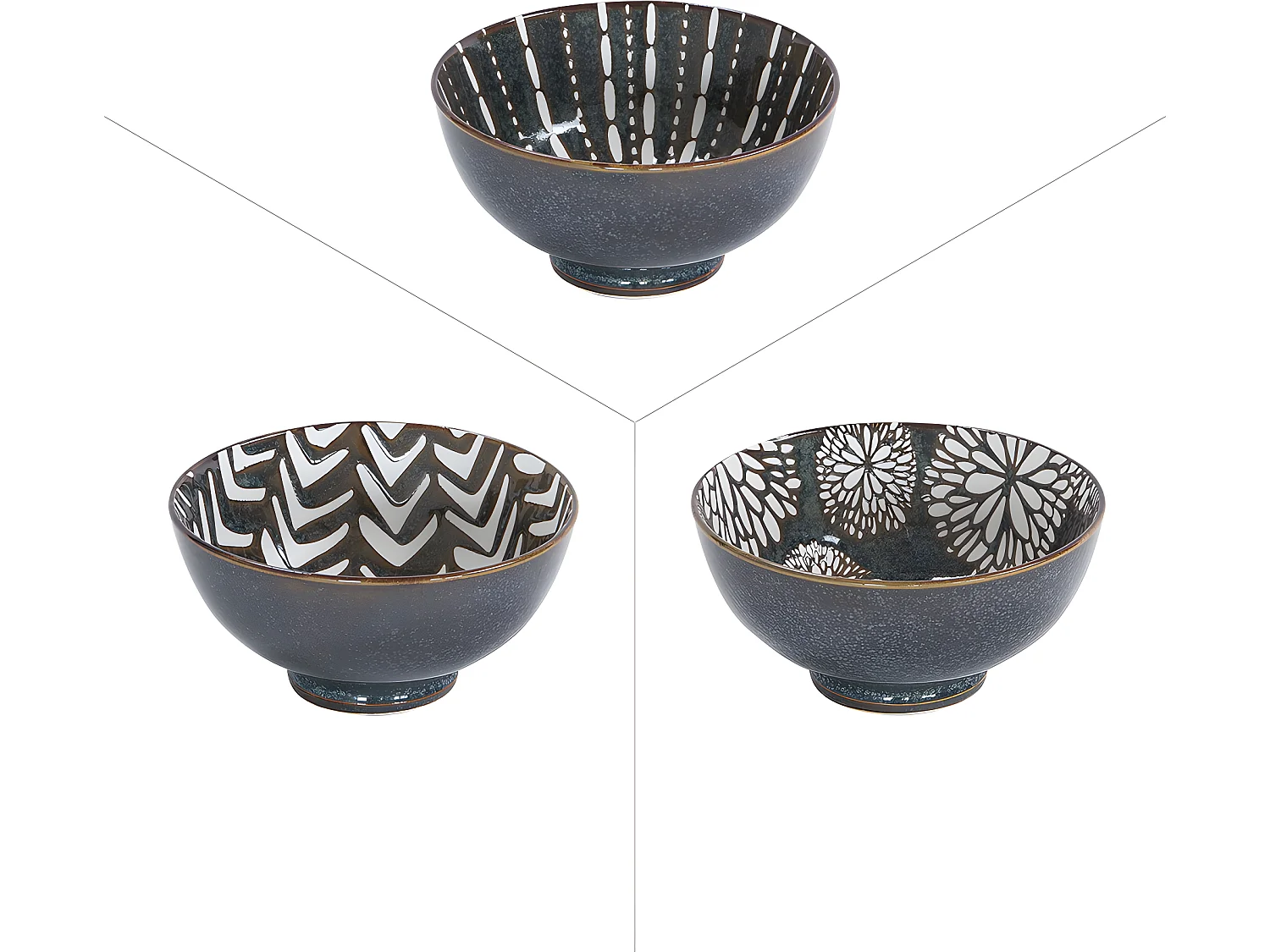 Coupelle penjab brun 9,5 cm (lot de 6)