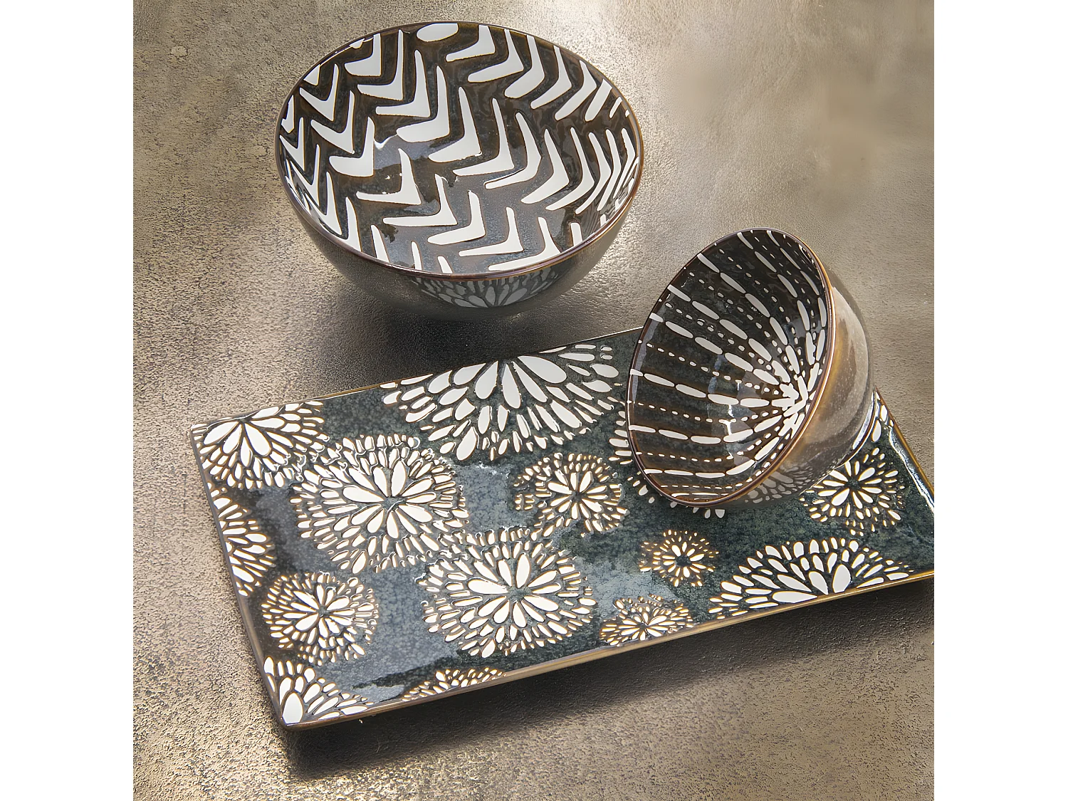 Coupelle penjab brun 9,5 cm (lot de 6)