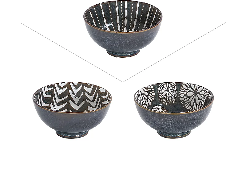 Coupelle penjab brun 9,5 cm (lot de 6)