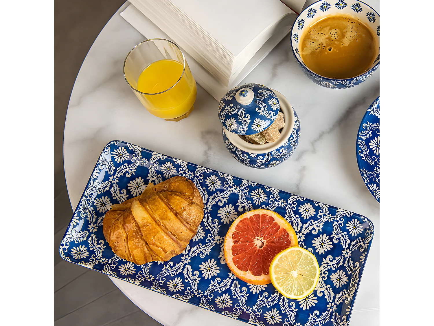 Coffret de 4 bols décors Almada 14 cm